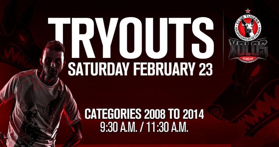 TRYOUTS FEB. 23, 2019